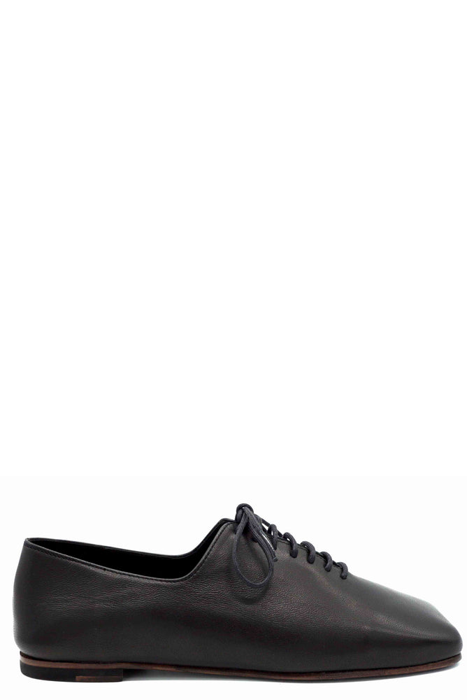 Jimin Lace Up Loafers Black