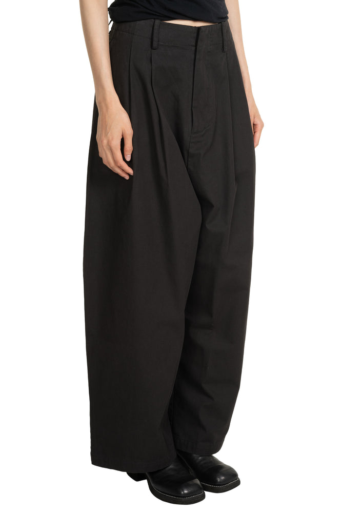 Kendo Six Pleat Trousers Black