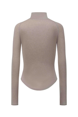 Layered Ribbed Top Mineral Grey