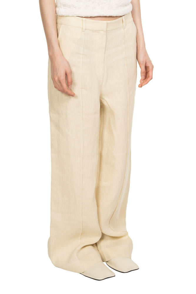 Linen Straight Leg Trousers