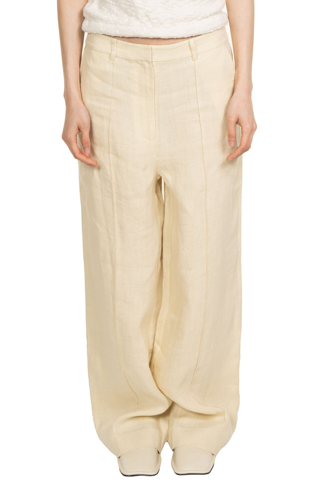 Linen Straight Leg Trousers