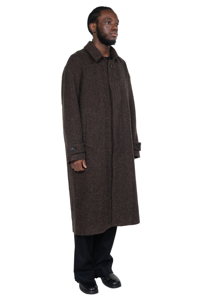 Mac Overcoat Wool Cashmere Dark Brown
