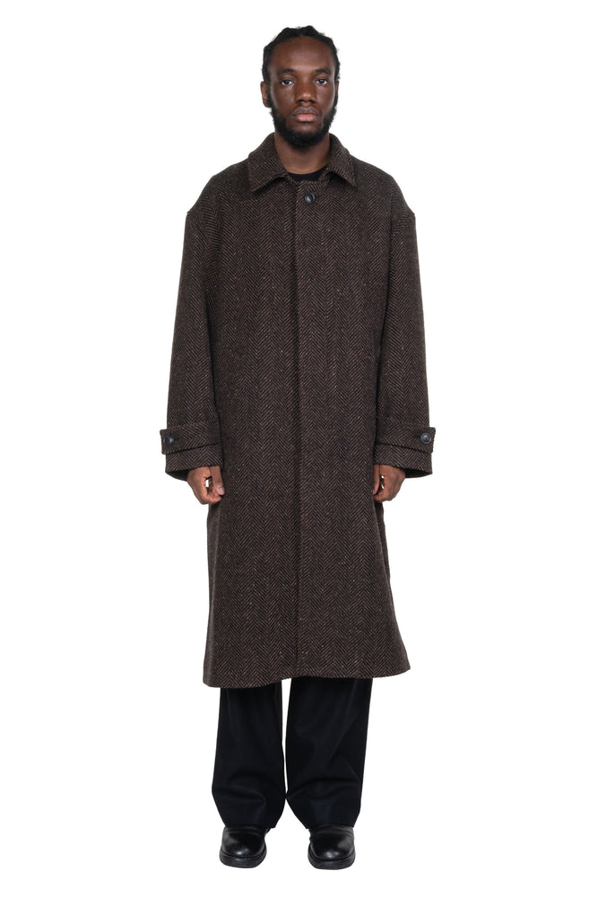 Mac Overcoat Wool Cashmere Dark Brown