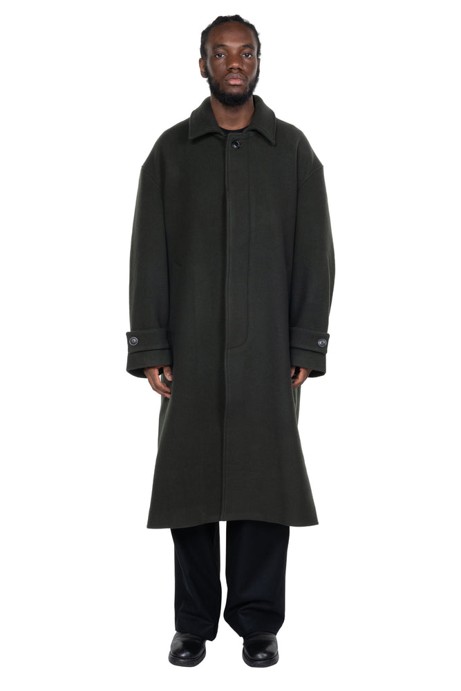 Mac Overcoat Wool Cashmere Dark Military Green