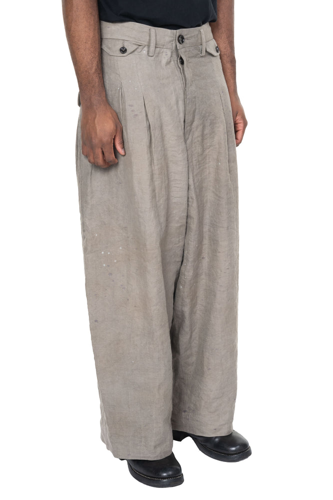 Multi Pleated Loose Fitting Pants