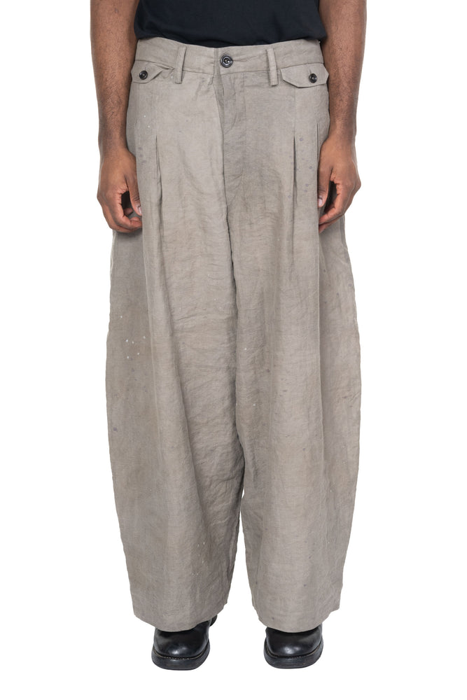 Multi Pleated Loose Fitting Pants