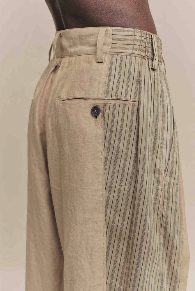 Patchwork Trousers Burlywood