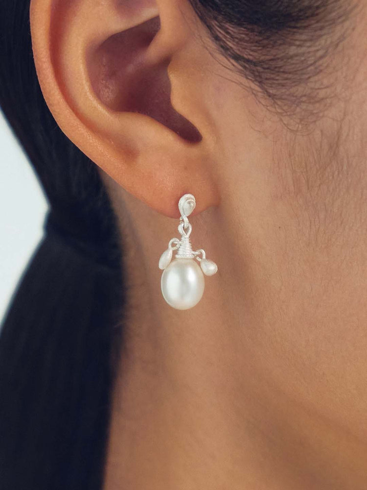 Pearl Round Earring