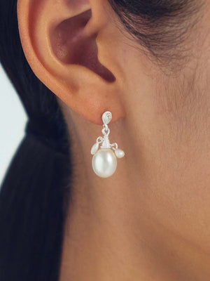 Pearl Round Earring
