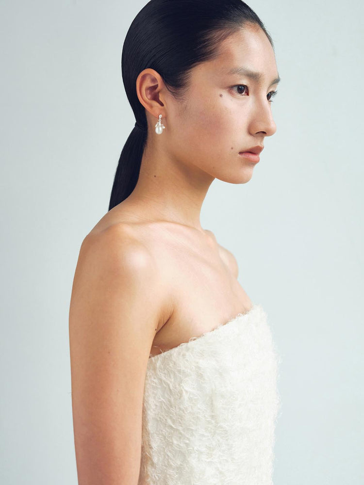 Olio e Aceto Pearl Round Earring