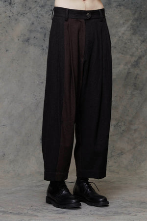 Pleated Drop Crotch Trousers
