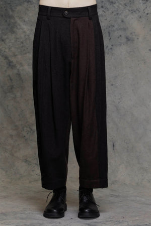 Pleated Drop Crotch Trousers