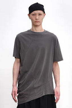 Pleated T-shirt Dark Grey