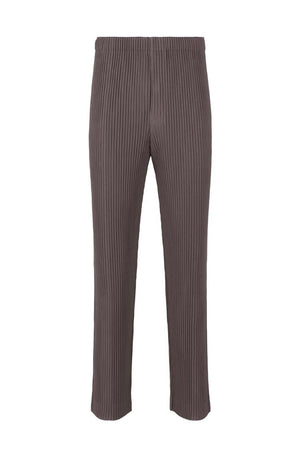 Pleats Bottoms 1 Back Slit Trousers Slate Violet