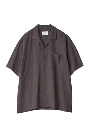 Rayon Linen Oversized Shirt Charcoal