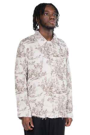 Seasonal Print LS Beige