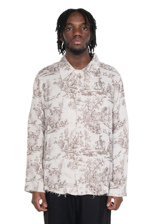 Seasonal Print LS Beige