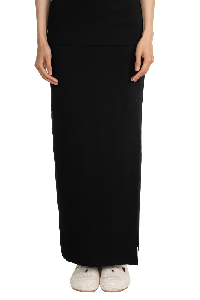 Side Split Skirt Knit
