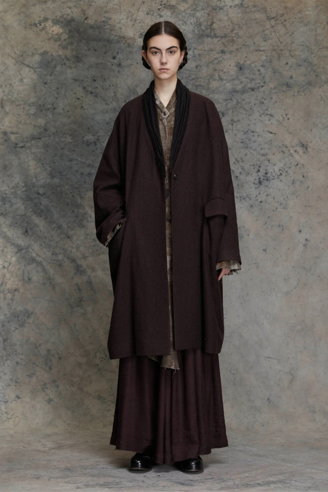 Single Button Loose Fit Coat