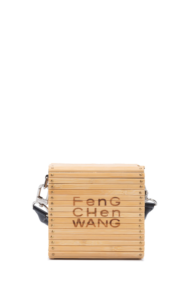 Square Small Bamboo Bag Black