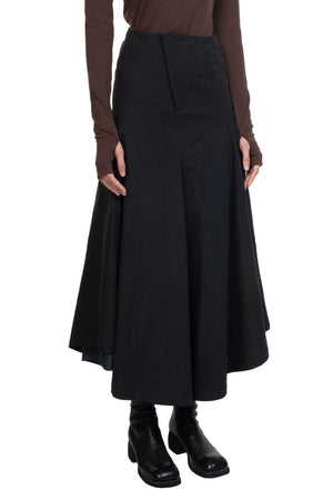 Swivel Double Skirt Black