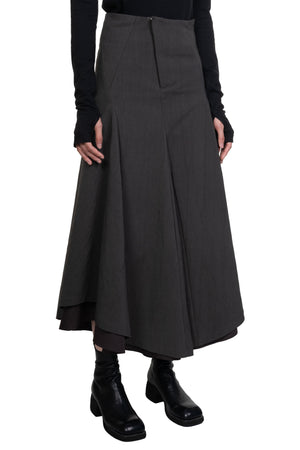 Swivel Double Skirt Dark Grey