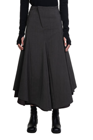 Swivel Double Skirt Dark Grey