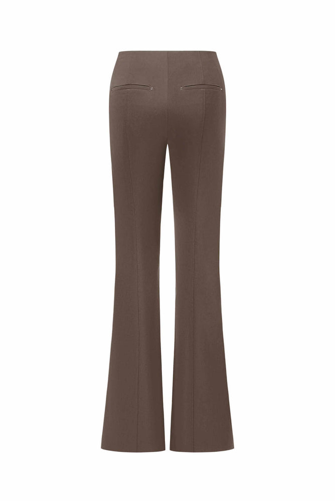 Tailored Flared Pants Coffee