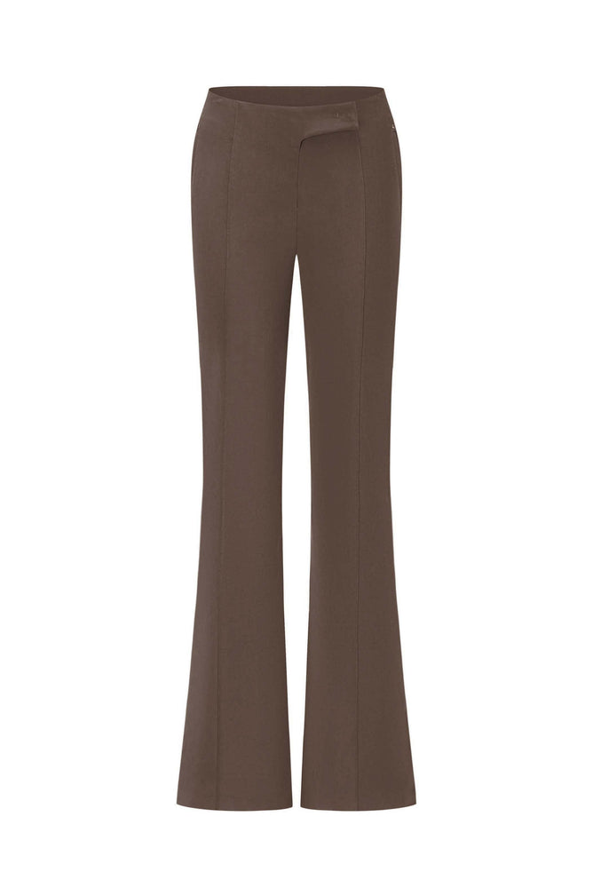 Tailored Flared Pants Coffee
