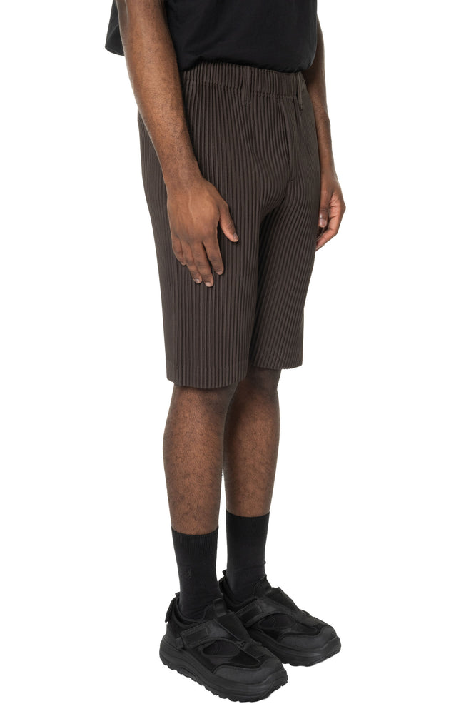 Tailored Pleats 2 Shorts Mud Brown