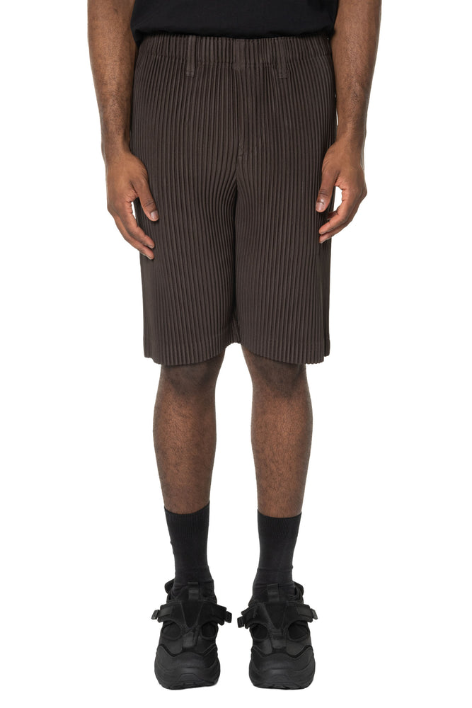Tailored Pleats 2 Shorts Mud Brown