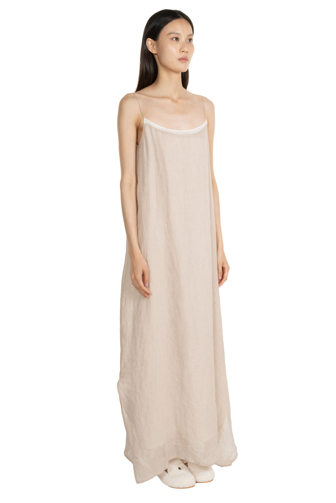 Two Piece Suspended Dress Beige