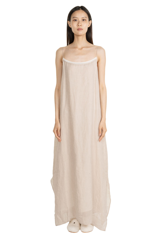 Two Piece Suspended Dress Beige