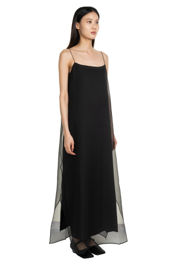 Two Piece Suspended Dress Black