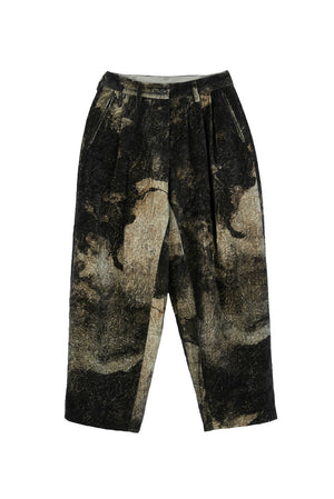 Velvet Pleated Trousers