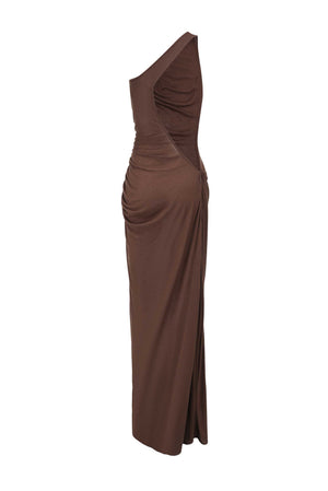 Venus Dress Reddish Brown