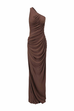 Venus Dress Reddish Brown
