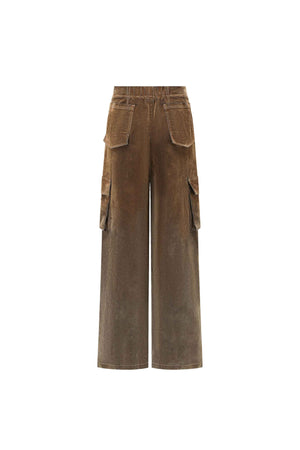 Wide-Leg Cargo Pants