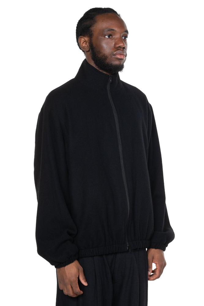 Wool Cashmere Fleece Zip Jacket