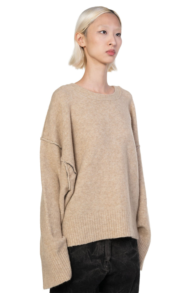 Yak Boxy Sweater Natural