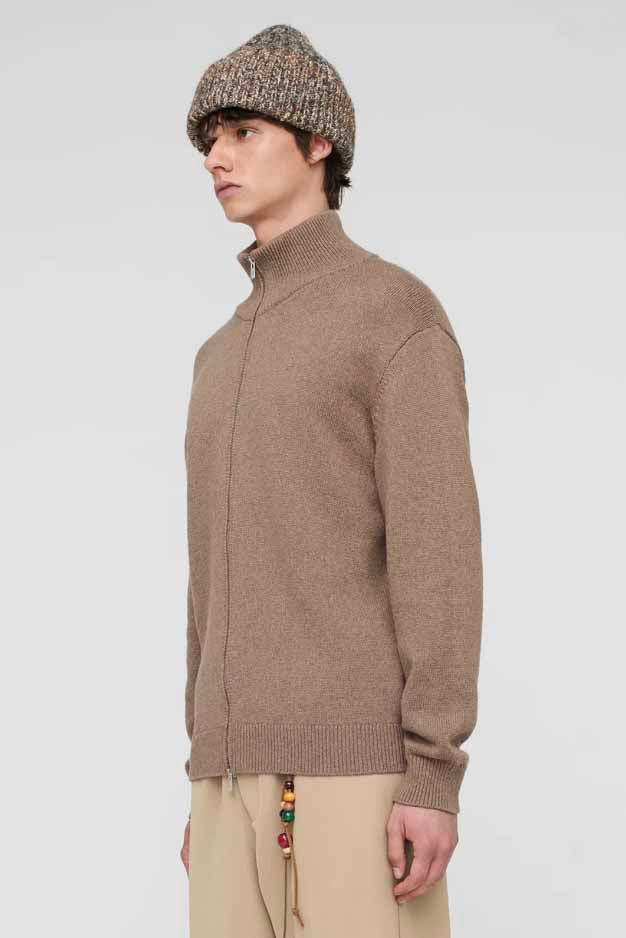 Zip Up Funnel Cardigan