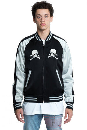 Mastermind World Silk Skull Embroidered Souvenir Jacket