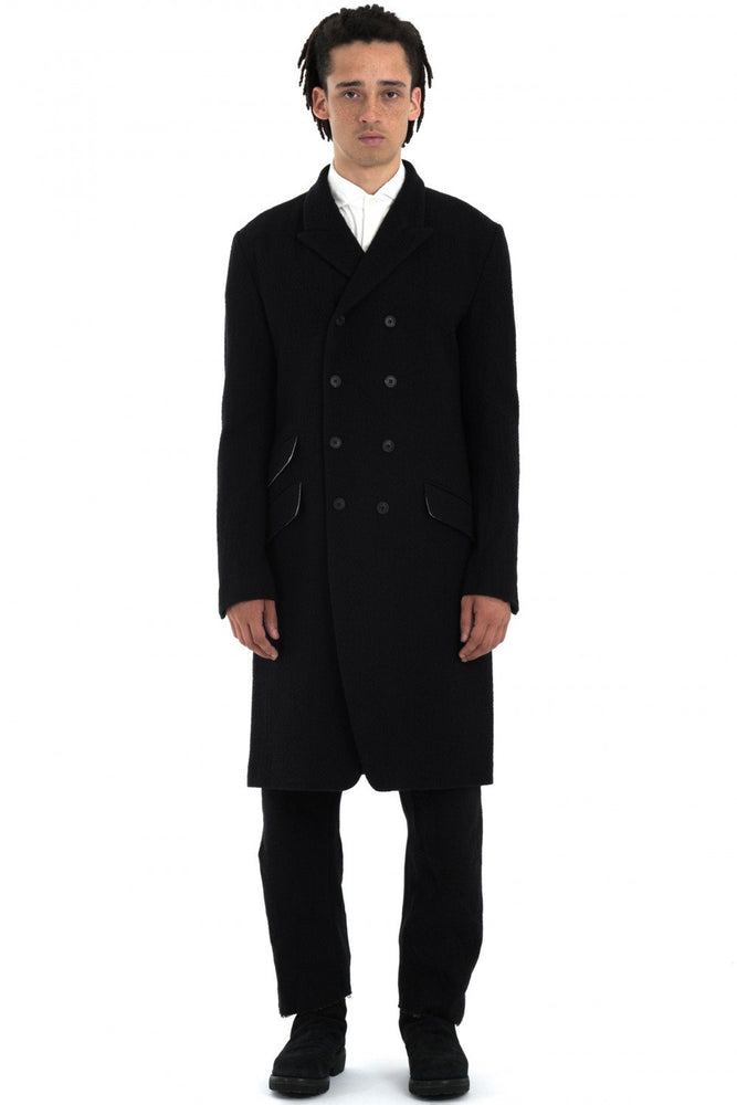 Forme D'Expression AW18 Black DB Reefer Coat 