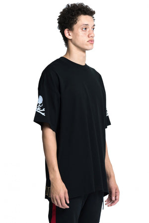 Mastermind World Black embroidered logo t-shirt