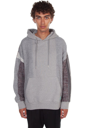 Andersson Bell Fabric Contrast Grey Hoodie