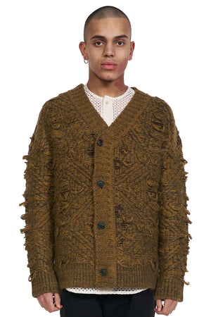 Andersson Bell Jacquard Heavy Oversized Cardigan