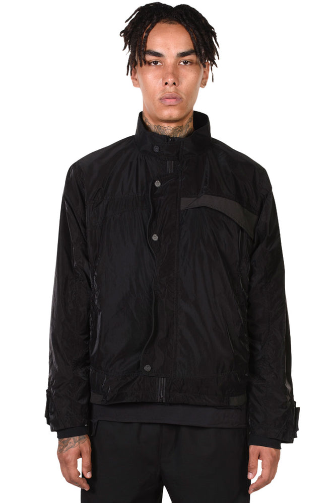 C2h4 Arc Panelled Construction Track Jacket