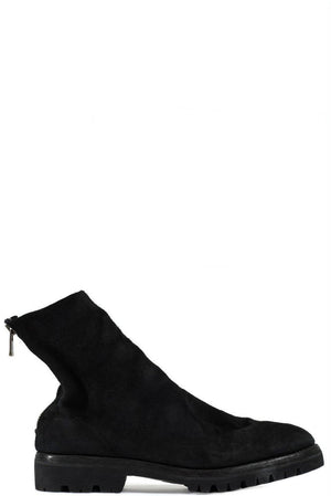 Guidi back zip boots with Vibram sole