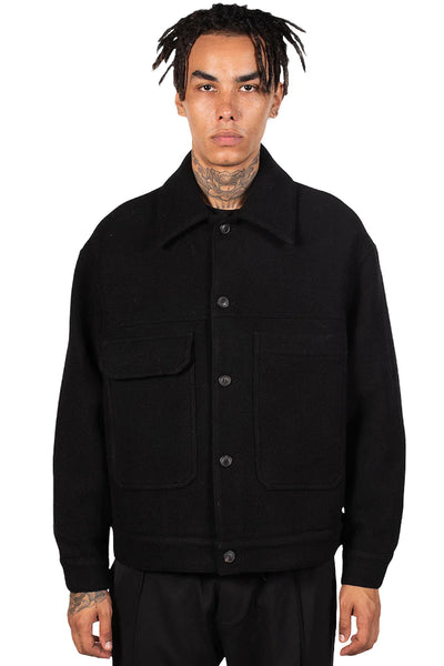 Lownn Black Workwear Jacket | UJNG