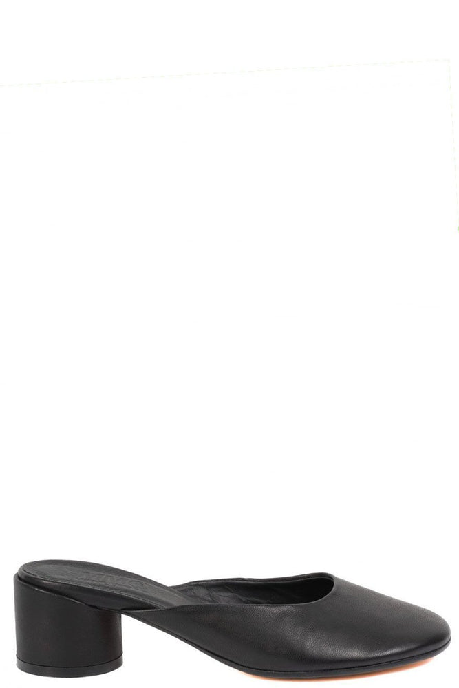 MM6 Black Heel mules